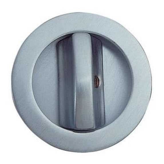 Eclisse Os/E Privacy Round Trim Pocket Door Lock - Chrome