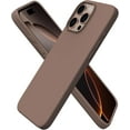 thumbnail image 1 of Eclytyku Compatible withiPhone 16 Pro Max Case , Slim Liquid Silicone 3 Layers Soft Gel Rubber Shockproof Protective Case,Brown,6.9, 1 of 5