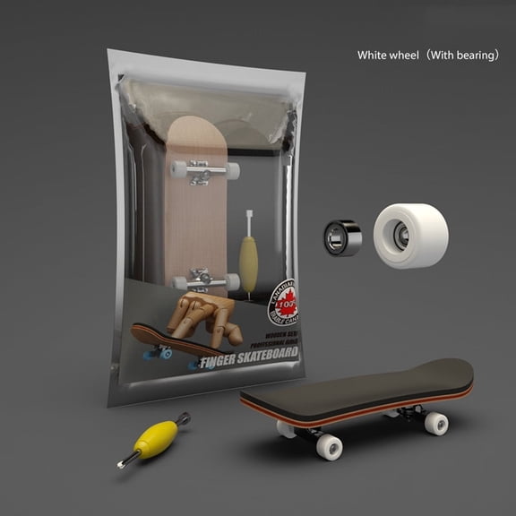 Eclytyku Finger Skateboard – 5-Layer Maple Wood Mini Board with Realistic Design – Ideal for Tricks and Stunts – Perfect for Home, Office, and Travel – Suitable for Teens and Adults