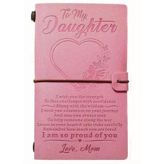Eclytyku Pink Journal 136-Page Writable Planner with Card Slot Organizer & Customizable Pages A Wonderful Gift for Your Daughter for School, Home, and Creative Exploration