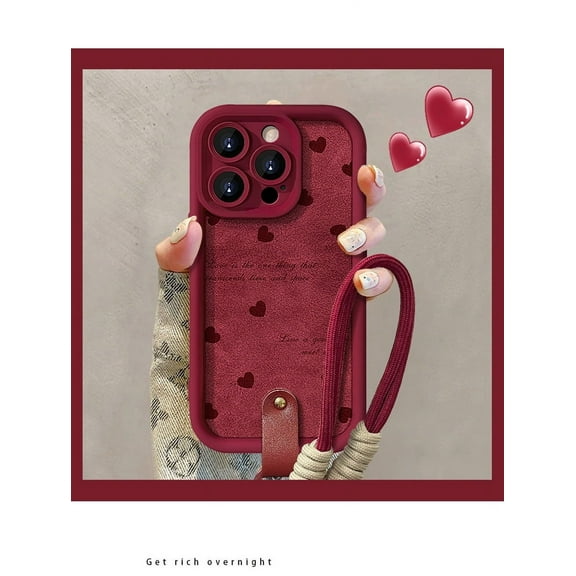 Eclytyku Soft Shell Fashion Cell Phone Case for iPhone 16 Pro Max, Red, New, 1 Count, 1 Pack