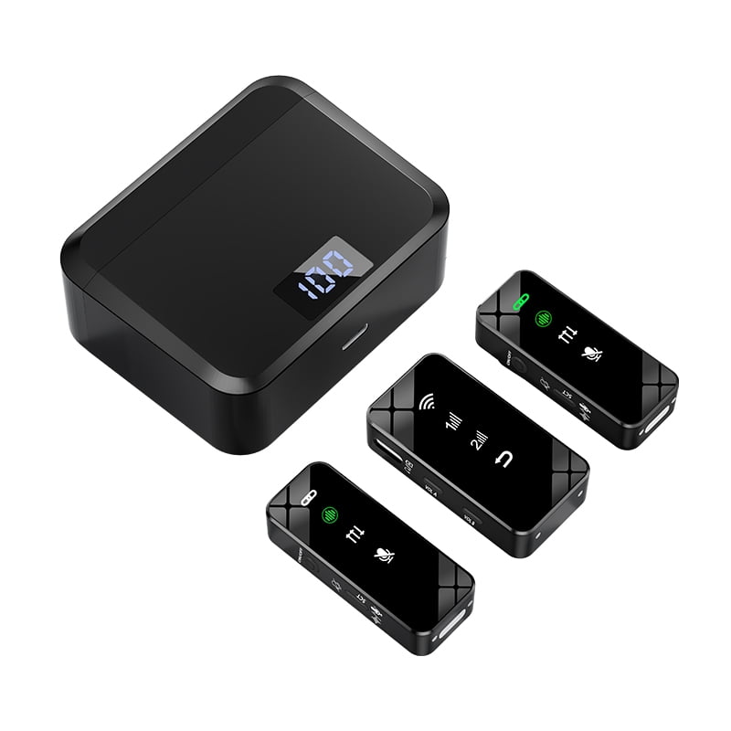 Eclytyku Wireless Dual Lapel Mic – Instant Pairing, Clear Audio & 7-Hour Battery for Vlogs & Interviews