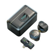 Eclytyku Wireless Dual Mic System   Intelligent Noise Cancellation, Real-Time Monitoring & Extended Battery Life