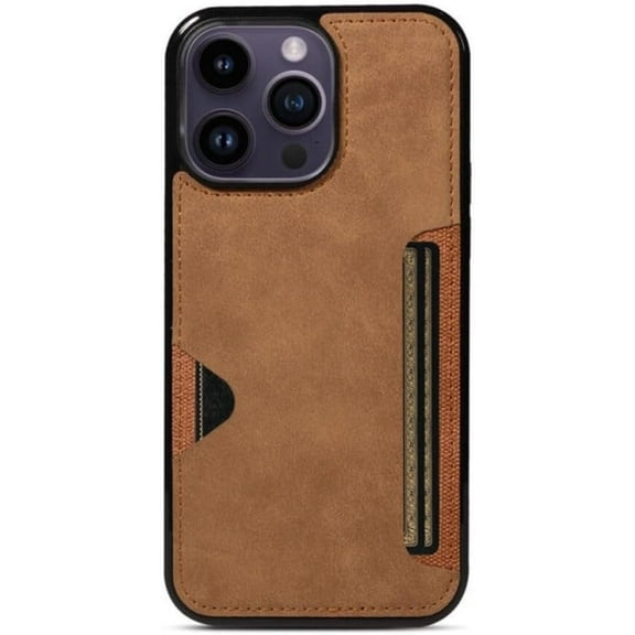 Eclytyku iPhone 16 Wallet Case - Wallet Slayer [Slim + Protective] Credit Card Holder - Drop Tested Hidden Flip Card Slot Cover Compatible with Apple iPhone 16 ,Brown