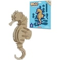 thumbnail image 1 of Eco 3D Wooden Puzzle Seahorse from Deluxebase. Animal Themed DIY 3D Puzzle Craft Kit.  Sustainable Wood Ocean Animal Toys. Perfect Model Building Kits for Educational Toys and Kids Party Favors, 1 of 2