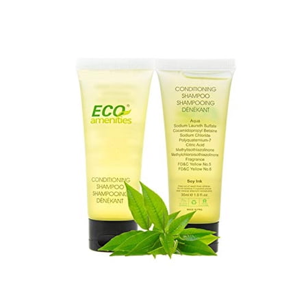 ECO amenities Transparent Tube Flip Cap Individually Wrapped 30ml Shampoo & Conditioner 2 in 1 Bulk, 72 Tubes per Case