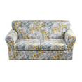 thumbnail image 1 of Eco-Ancheng 3 Piece Stretch Sofa Covers for 2 Cushion Couch Printed Sofa Slipcover with 2 Individual Cushion Covers Furniture Protector for Living Room Chairs with Elastic Bottom, Loveseat，09, 1 of 7