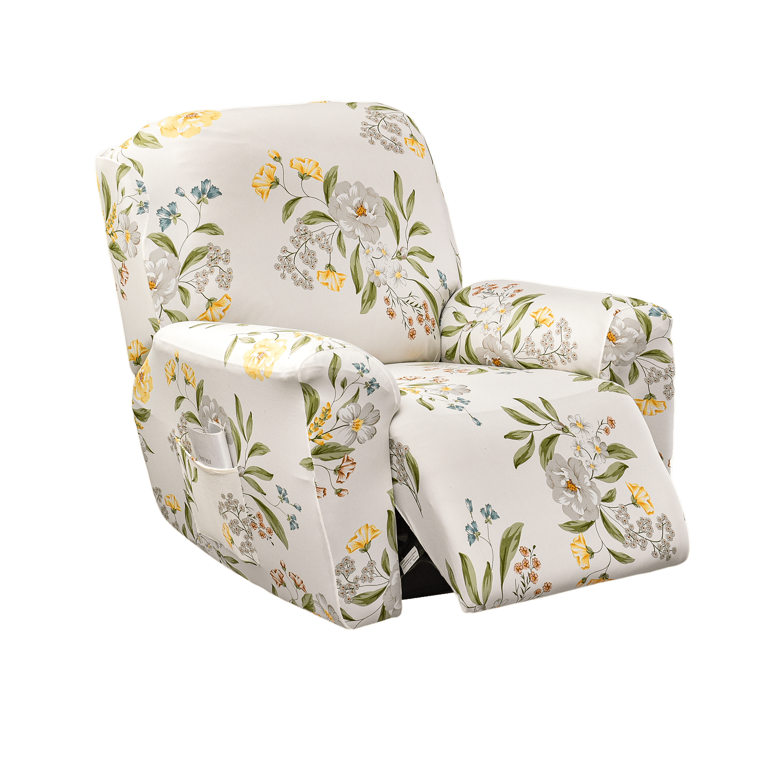 EcoAncheng Stretch Recliner Slipcover, 4 Pieces Printed Lazy Boy Chair