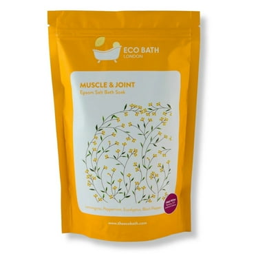 Eco Bath London Muscle and Joint Epsom Salt Bath Soak - Pouch | 1.1 LB  2.2 LB