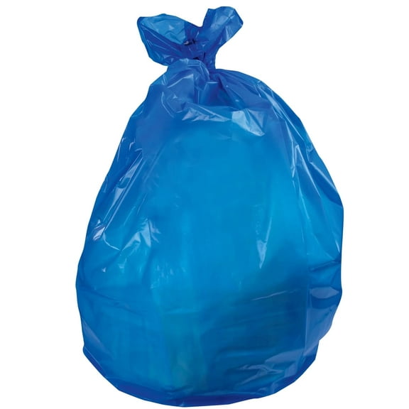 Eco-Blend Max 33 Gallon Can Liner by Heritage Bag Co. (200 Pack) 33"x39" 0.8mil Blue Tint. Made with 30% PCR