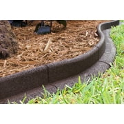 Eco Border 3" x 48" Brown Rubber No Dig Landscape Garden Border Edging Pack 6