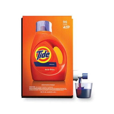Eco-Box HE Liquid Laundry Detergent Tide Original Scent, 105 oz Bag-In-A-Box