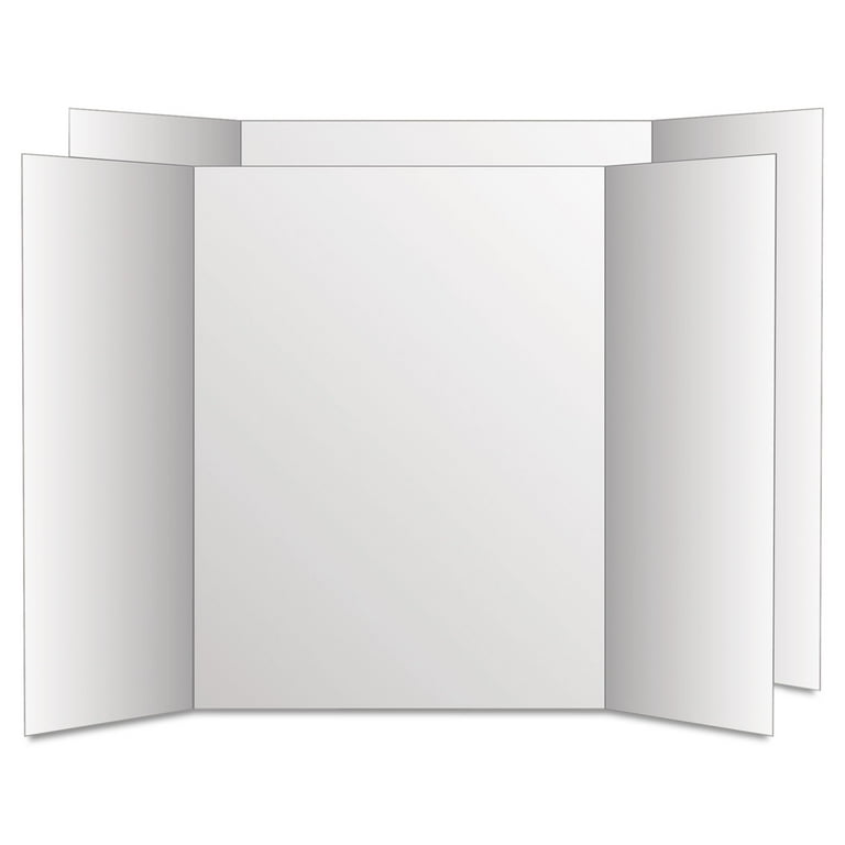 Two Cool Tri-Fold Poster Board, 28 x 40, White/White, 12/Carton Two Cool Tri-Fold Poster Board, 28 x 40, White/White, 12/Carton