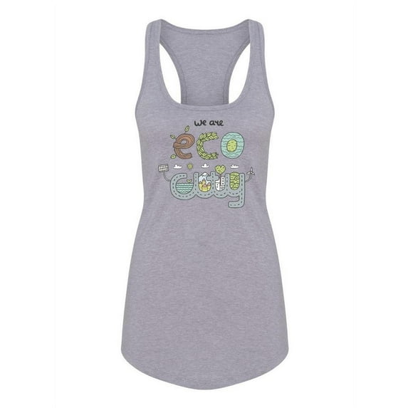 Eco City Racerback Tank Women -Image by Shutterstock, Female Large