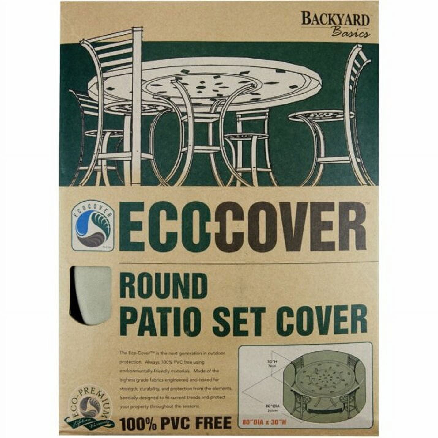 EcoCover Premium Round Patio Set Cover