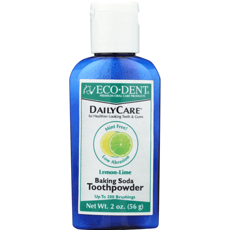 Eco-Dent - DailyCare Baking Soda Toothpowder Lemon-Lime - 2 oz.