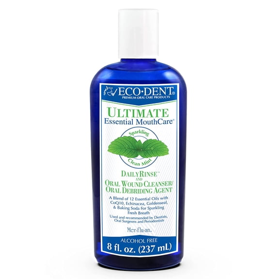 Eco Dent Daily Rinse Ultimate Essential Mouth Care, Sparkling Clean Mint - 8 oz