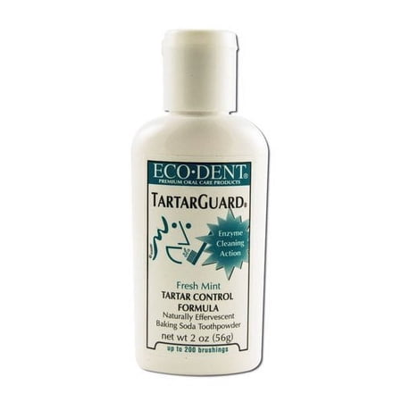 Eco-Dent Tartar Guard Baking Soda Toothpowder, Fresh Mint, 2 oz, 2-Pack