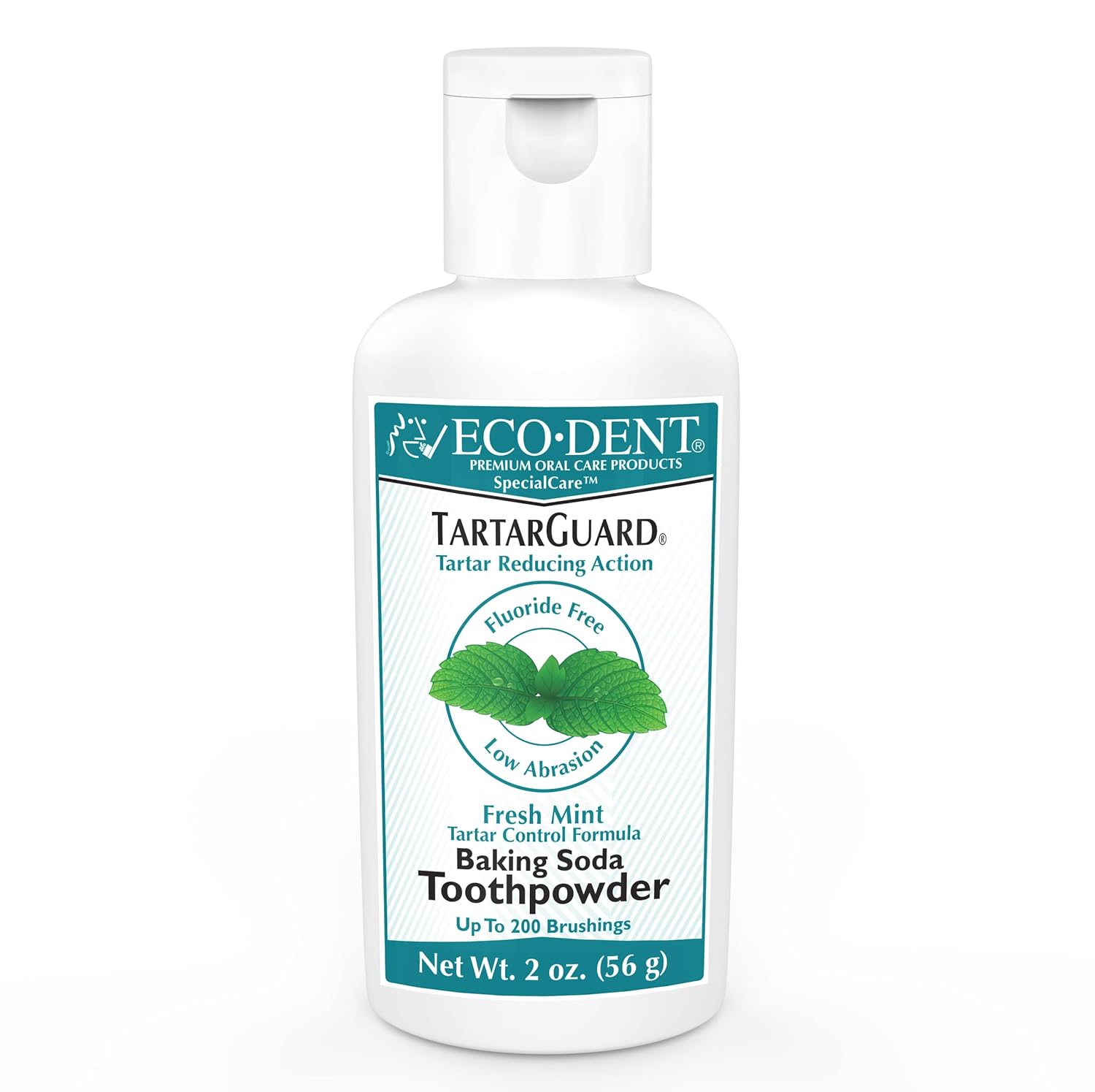 EcoDent TartarGuard Baking Soda Toothpowder Enzyme Cleaning Action