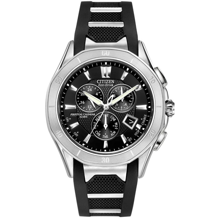 Eco-Drive Mens Signature Octavia Black Chronograph Watch BL5460
