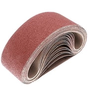 Eco Edge 4x24 inch Aluminum Oxide Sanding Belts for Belt Sander. 12-Pieces Combo Pack 2-Each of 60, 80, 120, 150, 240 & 400 Grits