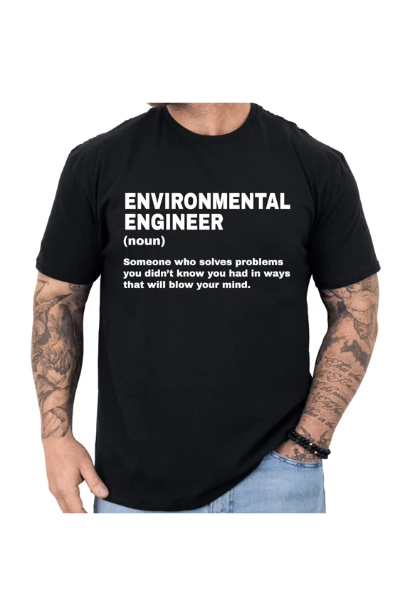 Eco Engineer Definition Funny EnvironMindful Fun Worker Humor Quote Unisex T-Shirt up to size 5XL