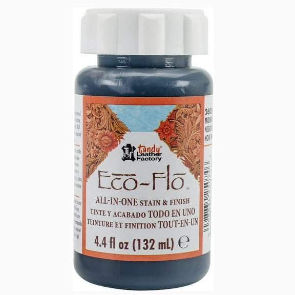 Tandy Leather Eco-Flo All-In-One Stain & Finish 4.4 fl. oz. (132 ml) Midnight Black 2605-01