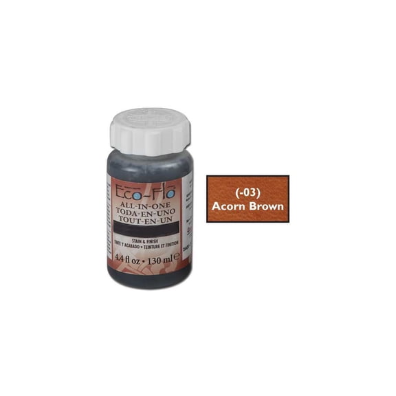 Eco-Flo All-In-One Stain and Finish 4.4 Ounce, Acorn Brown 2605-03