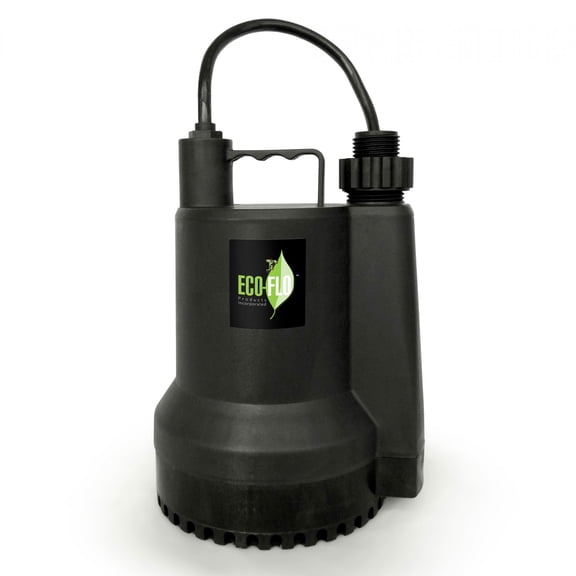 Eco-Flo SUP55 1/4 HP 115V 1980 GPH Manual Submersible Utility Sump Water Pump