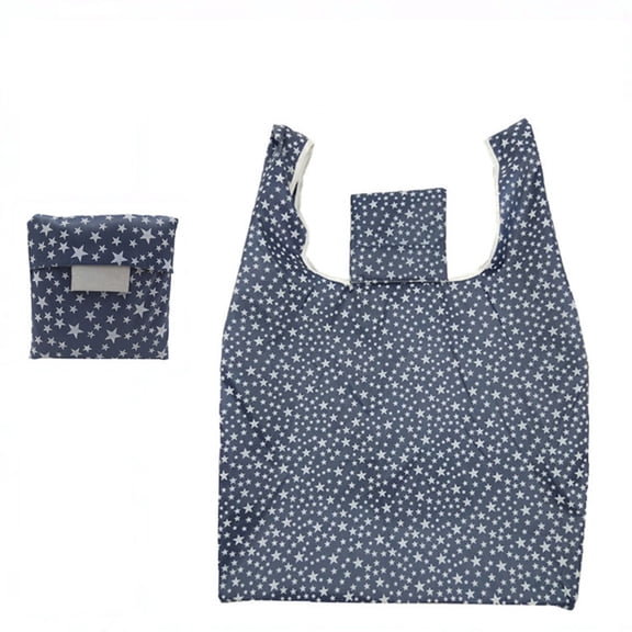 Eco Foldable Reusable Grocery Bags - Lightweight, Recycled & Reusable Shopping Bag - Waterproof Packable Tote