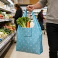 thumbnail image 1 of Eco Foldable Tote Bag 40L • Waterproof Oxford Shopping Bag with Reinforced Handles • Grocery Travel Foldable Bag • Heavy Duty Reusable Shopping Tote, 1 of 6
