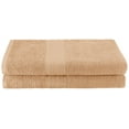 thumbnail image 1 of Eco-Friendly 100% Cotton Ring-Spun 2-Piece Bath Sheet Set Ivory, 1 of 1