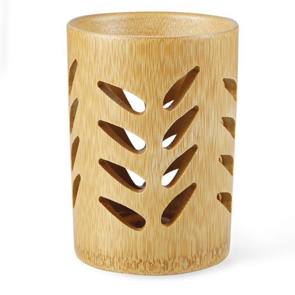 EcoFriendly Bamboo Toothbrush Holder with Drainage Quick Drying