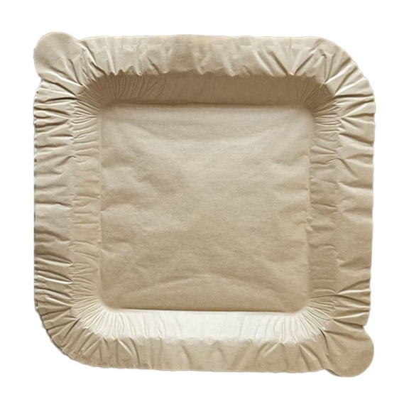 Eco-Friendly Biodegradable Square Serving Tray, Non-Stick Waterproof Peeling Plate for Home and Outdoor Use, 1-Piece