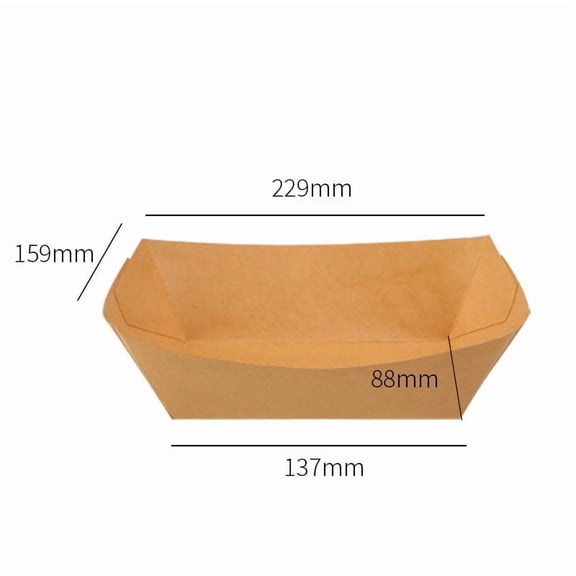 Eco-Friendly Boat-Shaped Disposable Picnic Boxes - 50 Pack Portable Lunch Containers for Outdoor Fun