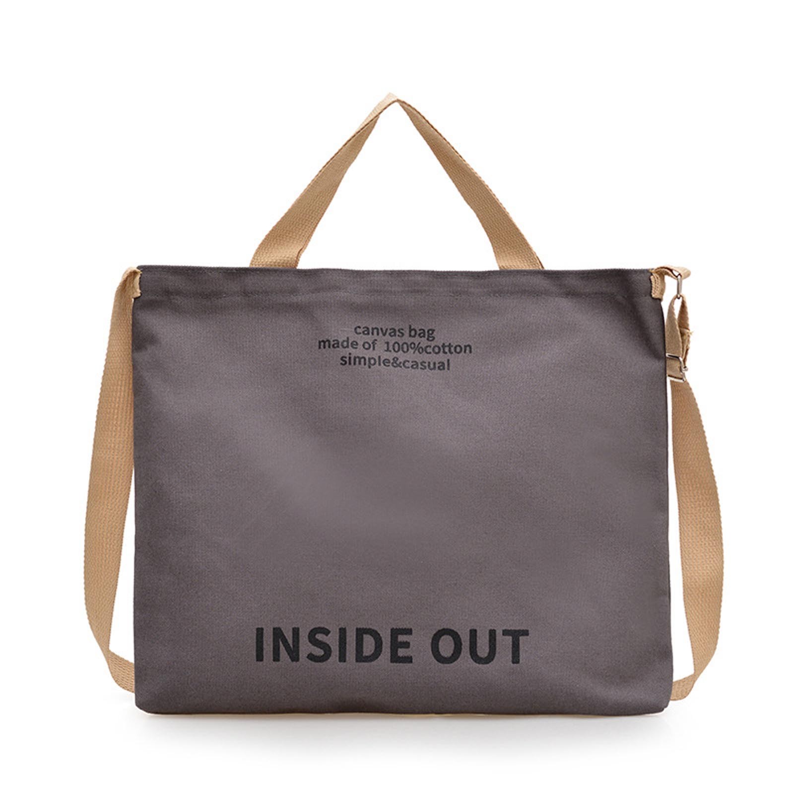 Zenpac Heavy-Duty Waxed Canvas Tote Bag - Reusable Grocery Bag, Holds 60lbs, Folds Flat, Olive Green