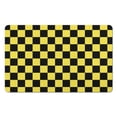 thumbnail image 1 of Eco-Friendly Checkered Bath Mat: Absorbent, Non-Slip Bathroom Rugs. Machine Washable Small Indoor Doormat Perfectly Sized for Shower, Sink & Tub, 20x32in, 1 of 5