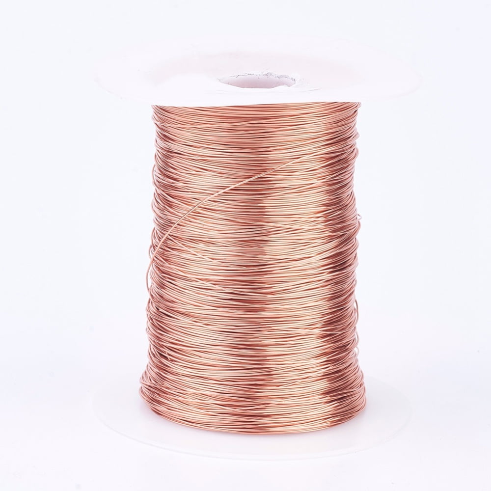 Eco-Friendly Copper Wire Copper Beading Wire for Jewelry Making Raw(Unplated) 22 Gauge 0.6mm 721.78 Feet(220m)/500g