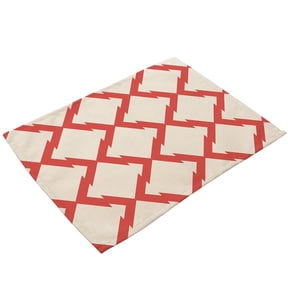 Eco-Friendly Cotton Linen Placemats, Unique Design (MG0027-3) Geometrically Chic