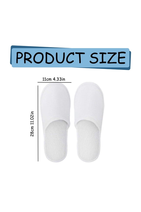 Eco-Friendly! Cozeii Disposable Slippers for Guests, 28 Pair Pack, Non-Slip Hotel & Spa Slippers, Soft Plush, Individually Wrapped, for Travel, Shoeless Home, White, Home Hospitality, 11"x4.3"