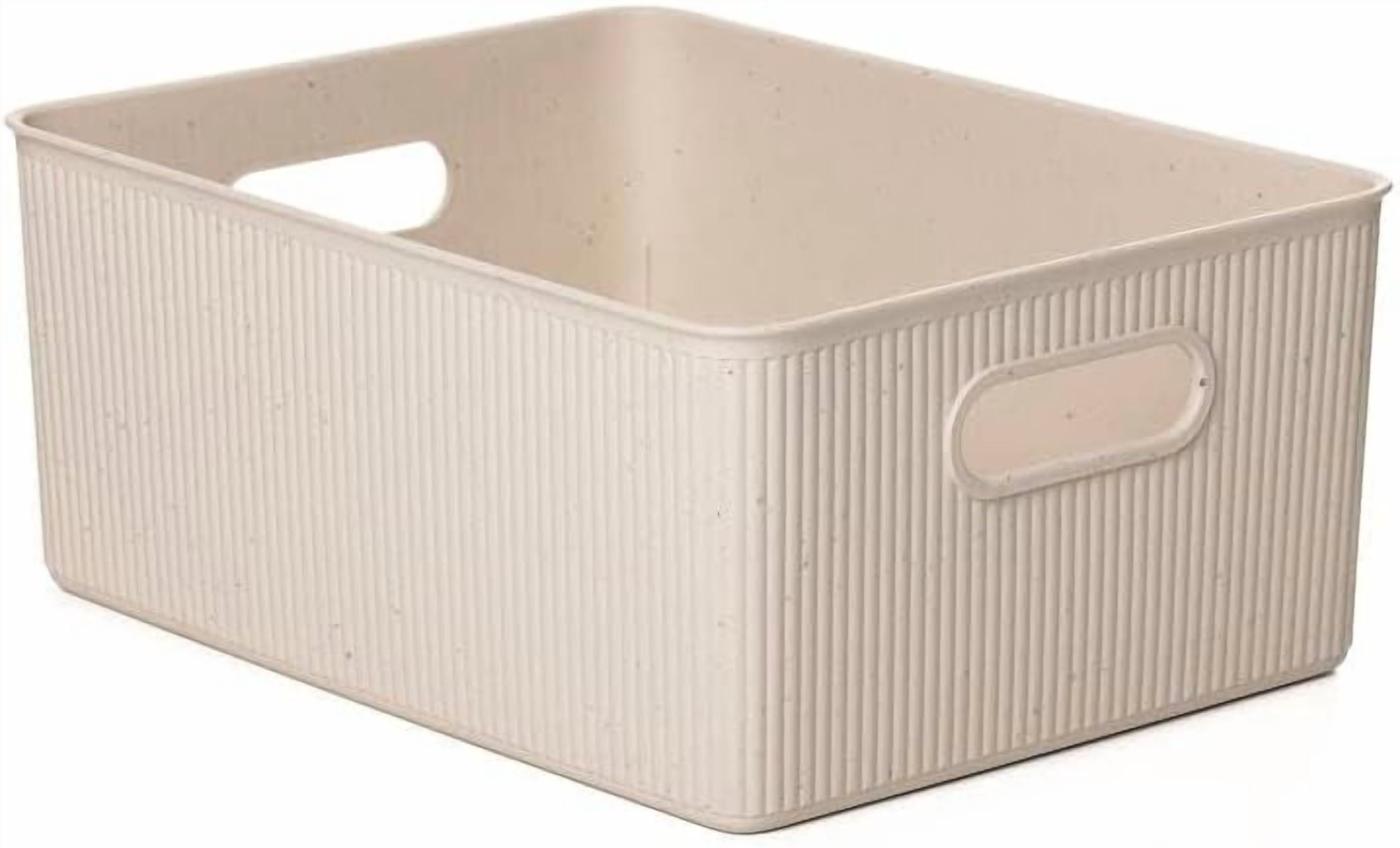 Eco-Friendly Decorative Plastic Open Home Storage Bins Organizer