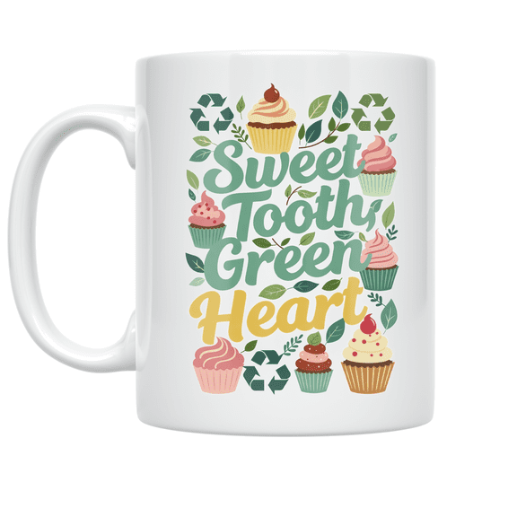 Eco-Friendly Dessert Ideas - Dessert Lover - 11 oz Ceramic Coffee Mug