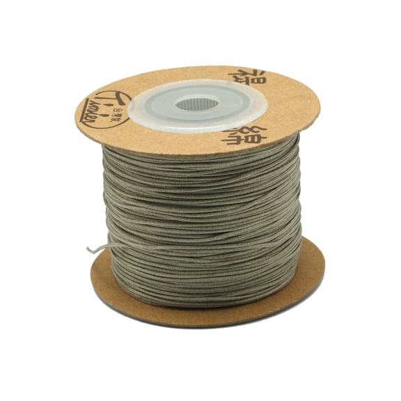 Eco-Friendly Dyed Nylon Threads String Threads Cords Dark Gray 0.4mm 164.04 yards(150m)/roll