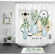 Eco-Friendly Eucalyptus Leaf Shower Curtain: Elevate Your Bathroom with Sustainable Style