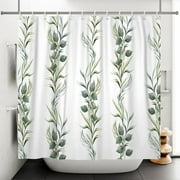 Eco-Friendly Eucalyptus Shower Curtain - Refreshing Bathroom Decor with Natural Appeal