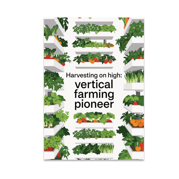 Eco-Friendly Farming Wall Art - Vertical Farming Advocate - 13x19 Poster Print