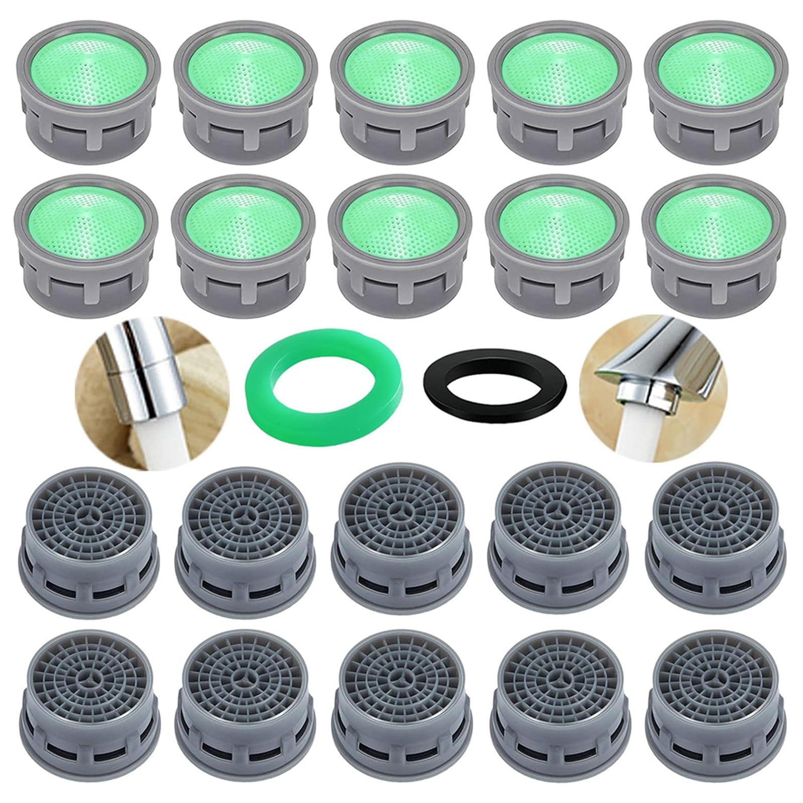 Eco Friendly Faucet Aerator Creates Bubbly Water Flow Saves Water