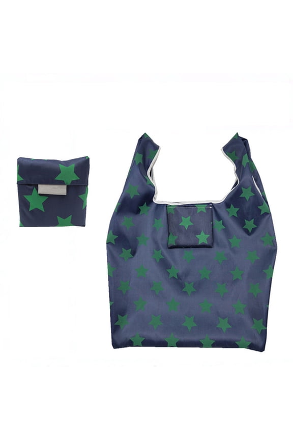 Eco-Friendly Foldable Square Tote Bag, Waterproof Oxford Cloth Shopping Bag with Reinforced Handles, Portable Reusable Grocery Bag for Travel, Shopping and Daily Storage