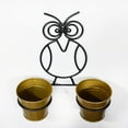 thumbnail image 1 of Eco Friendly Handmade 100% Iron Round Modern Gold Coated Color 13.2 x 11.4 x 4.6 Inches Planters Pot for Lawn, Balcony, Garden, Patios, Wall stand, Restaurant, Banquet Hall, Spa, Beauty Parlor etc., 1 of 5