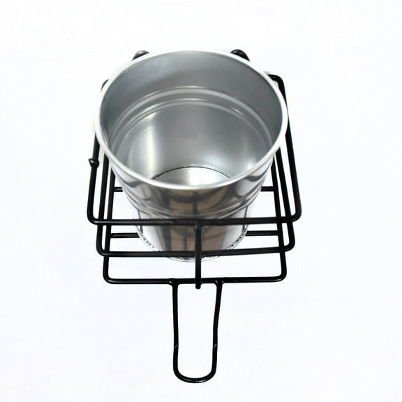 Eco Friendly Handmade 100% Iron Round Modern Silver Coated Color 4.4 x 4.6 x 4.6 Inches Planters Pots for Lawn, Balcony, Garden, Patios, Wall stand, Restaurant, Banquet Hall, Spa, Beauty Parlor etc.